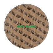 DEDICATED TO GOD  COOL BLACK TEKST SNIJPLANK (Voorkant)