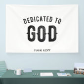 DEDICATED TO GOD COOL  BLACK TEKST SPANDOEK (Beurs)