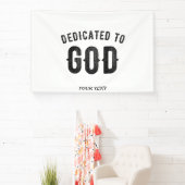 DEDICATED TO GOD COOL  BLACK TEKST SPANDOEK (Insitu)