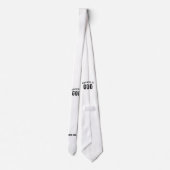 DEDICATED TO GOD COOL  BLACK TEKST STROPDAS (Achterkant)