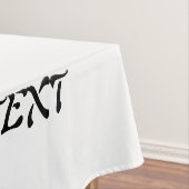 DEDICATED TO GOD COOL BLACK TEKST TAFELKLEED (Voorbeeld)