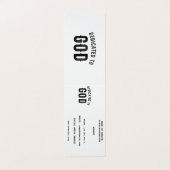 DEDICATED TO GOD COOL BLACK TEKST VISITEKAARTJE (Buitenkant ongevouwen)
