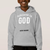 DEDICATED TO GOD  COOL WHITE TEKST (Voorkant)