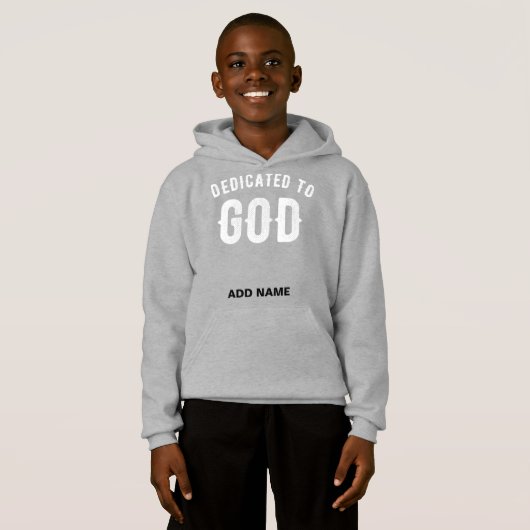DEDICATED TO GOD  COOL WHITE TEKST (Voorkant volledig)