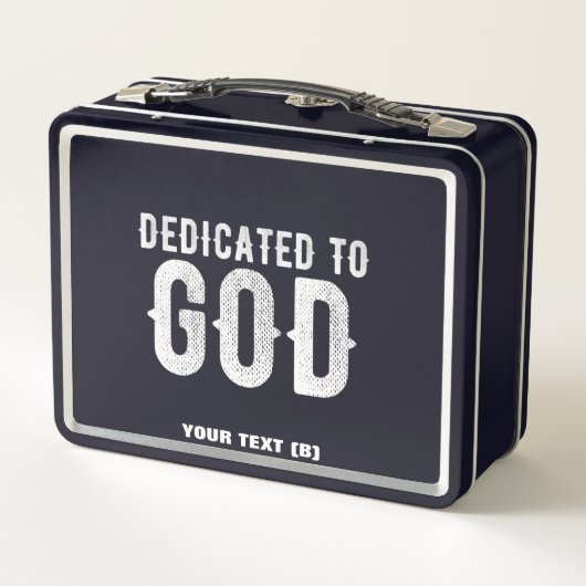 DEDICATED TO GOD COOL  WHITE TEKST (Achterkant)