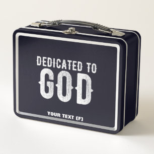 DEDICATED TO GOD COOL  WHITE TEKST