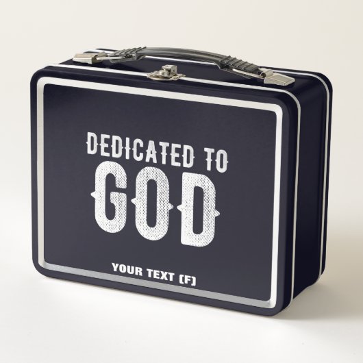 DEDICATED TO GOD COOL  WHITE TEKST (Voorkant)