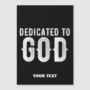DEDICATED TO GOD COOL  WHITE TEKST