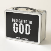 DEDICATED TO GOD COOL  WHITE TEKST (Achterkant)