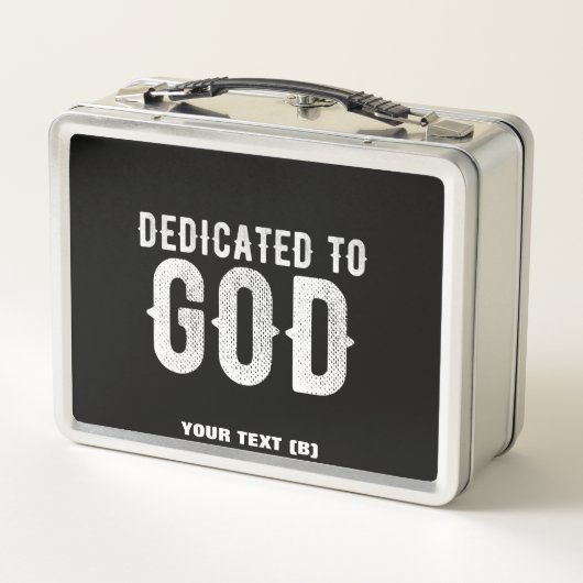 DEDICATED TO GOD COOL WHITE TEKST (Achterkant)
