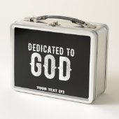 DEDICATED TO GOD COOL  WHITE TEKST (Voorkant)