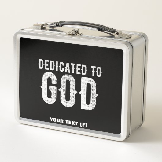 DEDICATED TO GOD COOL  WHITE TEKST (Voorkant)