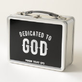 DEDICATED TO GOD COOL WHITE TEKST (Voorkant)