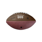 DEDICATED TO GOD  COOL WHITE TEKST AMERICAN FOOTBALL (Gedraaid 270)