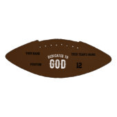 DEDICATED TO GOD  COOL WHITE TEKST AMERICAN FOOTBALL (Paneel)