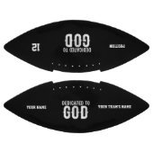 DEDICATED TO GOD COOL  WHITE TEKST AMERICAN FOOTBALL (Panelen)