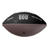 DEDICATED TO GOD COOL  WHITE TEKST AMERICAN FOOTBALL (Gedraaid 270)