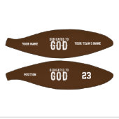 DEDICATED TO GOD COOL  WHITE TEKST BASKETBAL (Panelen)