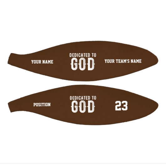 DEDICATED TO GOD COOL  WHITE TEKST BASKETBAL (Panelen)