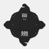 DEDICATED TO GOD COOL  WHITE TEKST BEDANKDOOSJES (Uitgevouwen)