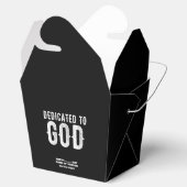 DEDICATED TO GOD COOL  WHITE TEKST BEDANKDOOSJES (Geopend)