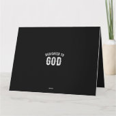 DEDICATED TO GOD  COOL WHITE TEKST BEDANKKAART (Achterkant)