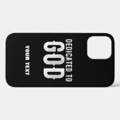 DEDICATED TO GOD COOL  WHITE TEKST Case-Mate iPhone CASE (Achterkant (horizontaal))
