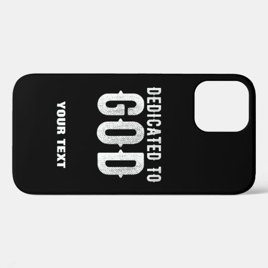 DEDICATED TO GOD COOL  WHITE TEKST Case-Mate iPhone CASE (Achterkant (horizontaal))