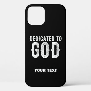 DEDICATED TO GOD COOL  WHITE TEKST Case-Mate iPhone CASE