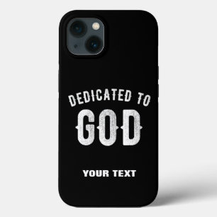 DEDICATED TO GOD COOL WHITE TEKST Case-Mate iPhone CASE