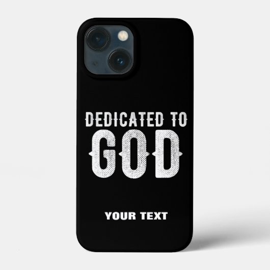 DEDICATED TO GOD COOL  WHITE TEKST Case-Mate iPhone CASE (Achterkant)
