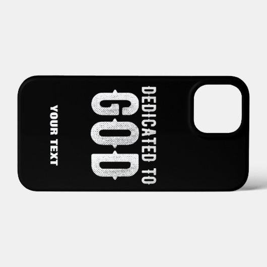 DEDICATED TO GOD COOL  WHITE TEKST Case-Mate iPhone CASE (Achterkant (horizontaal))