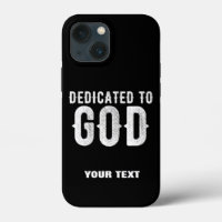 DEDICATED TO GOD COOL  WHITE TEKST