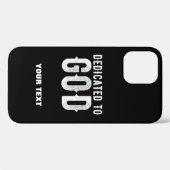 DEDICATED TO GOD COOL  WHITE TEKST Case-Mate iPhone CASE (Achterkant (horizontaal))