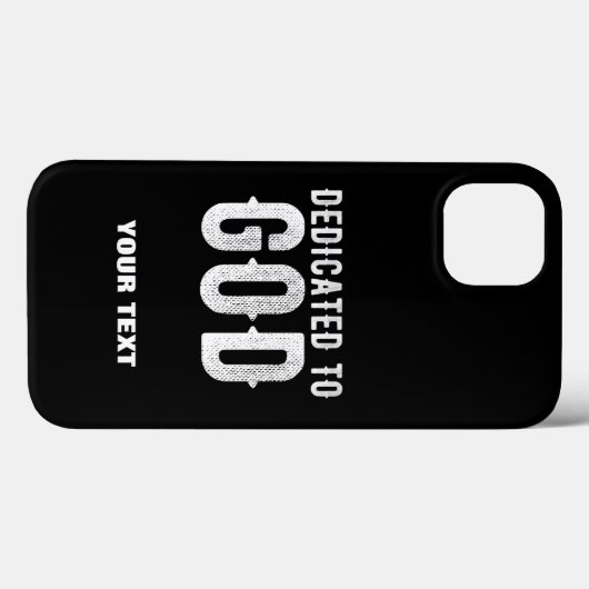 DEDICATED TO GOD COOL  WHITE TEKST Case-Mate iPhone CASE (Achterkant (horizontaal))