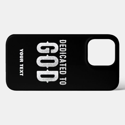 DEDICATED TO GOD COOL  WHITE TEKST Case-Mate iPhone CASE (Achterkant (horizontaal))