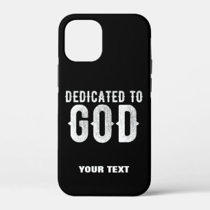 DEDICATED TO GOD COOL WHITE TEKST Case-Mate iPhone CASE