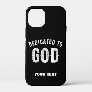 DEDICATED TO GOD  COOL WHITE TEKST Case-Mate iPhone CASE