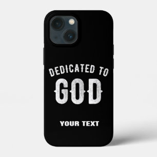 DEDICATED TO GOD COOL WHITE TEKST Case-Mate iPhone CASE