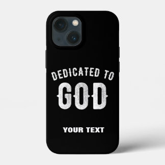 DEDICATED TO GOD  COOL WHITE TEKST Case-Mate iPhone CASE