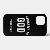 DEDICATED TO GOD  COOL WHITE TEKST Case-Mate iPhone CASE (Achterkant (horizontaal))
