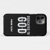 DEDICATED TO GOD COOL  WHITE TEKST Case-Mate iPhone CASE (Achterkant (horizontaal))