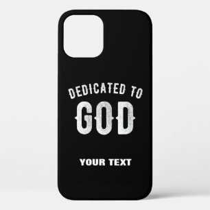 DEDICATED TO GOD COOL WHITE TEKST Case-Mate iPhone CASE