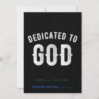 DEDICATED TO GOD COOL WHITE TEKST