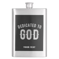 DEDICATED TO GOD COOL WHITE TEKST