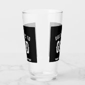 DEDICATED TO GOD  COOL WHITE TEKST GLAS (Links)
