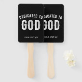DEDICATED TO GOD  COOL WHITE TEKST HANDWAAIER (Voorkant en achterkant)