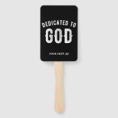 DEDICATED TO GOD  COOL WHITE TEKST HANDWAAIER (Achterkant)