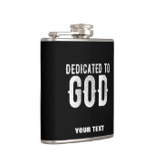 DEDICATED TO GOD COOL  WHITE TEKST HEUPFLES (Rechts)