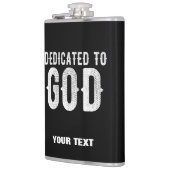 DEDICATED TO GOD COOL WHITE TEKST HEUPFLES (Links)